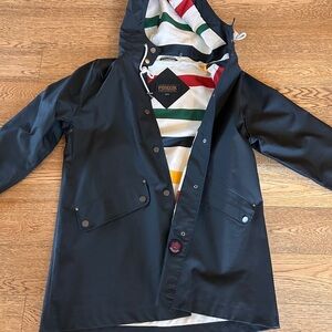 Pendleton’s raincoat, medium, like new.